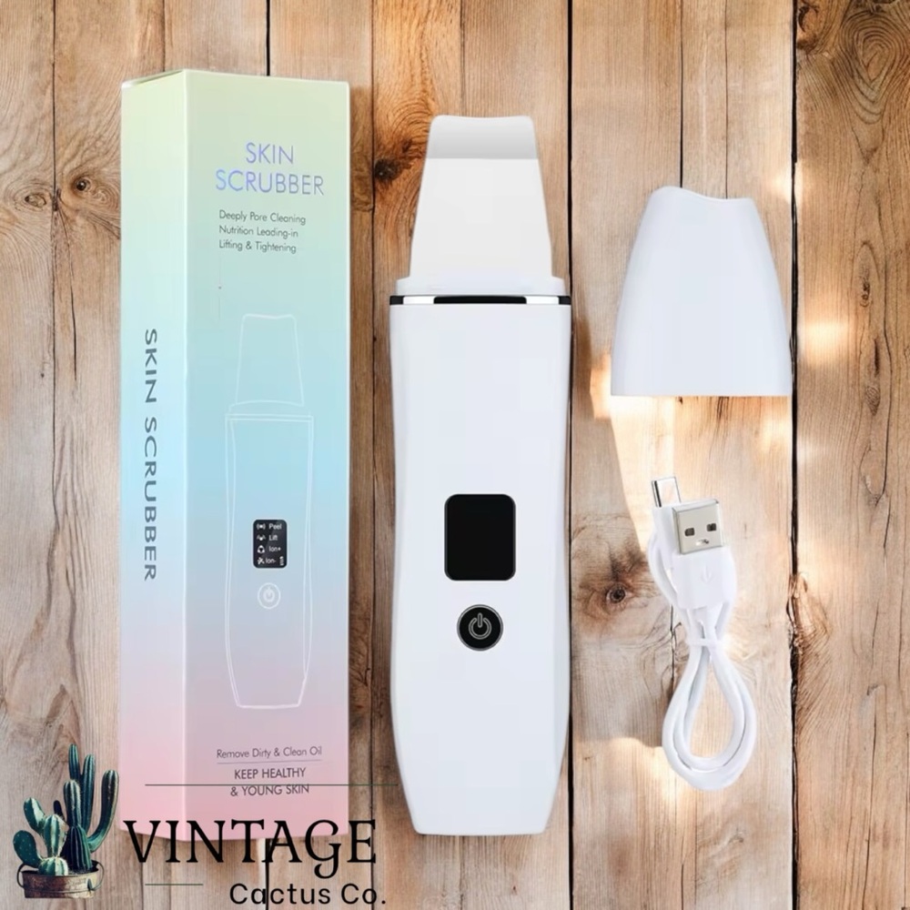 New Ultrasonic Electric Face Scrubber/Spatula - w/LCD Display